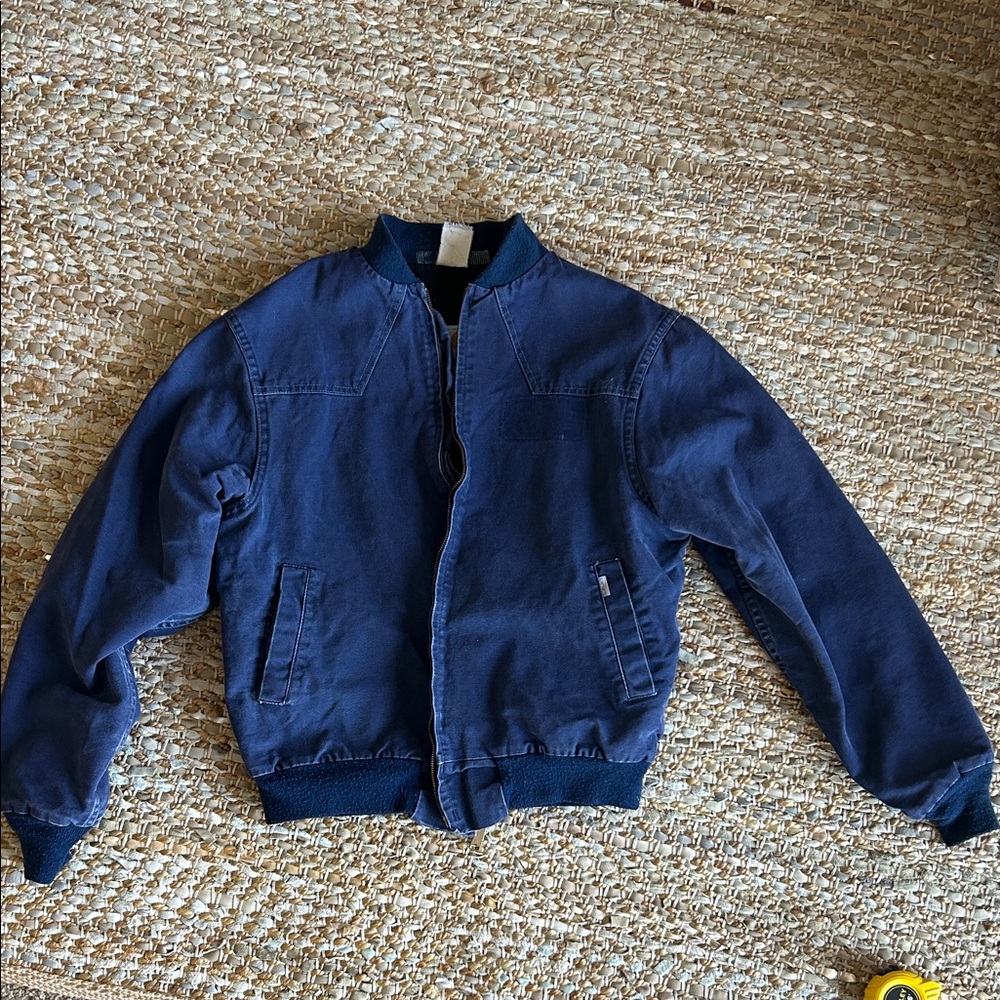 vintage navy blue carhartt lightweight jacket SIZE LARGE